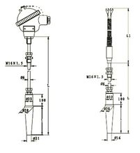 爐頂熱電偶結(jié)構(gòu)圖